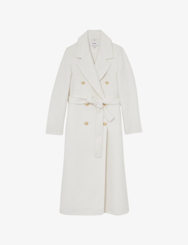 Dora Double-Breasted Wool-Blend Coat