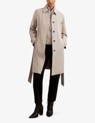 REISS: Logan Removable-Gilet Stretch-Nylon Coat