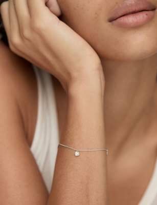 Monica Vinader Womens Siren Muse Disc Sterling-silver Chain Bracelet