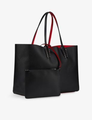 Christian Louboutin Womens Cabata Soft Large Calf-leather Tote Bag Black
