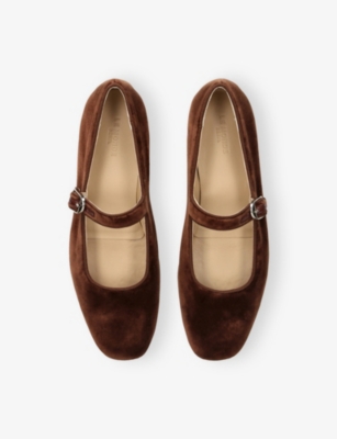 LE MONDE BERYL: Mary Jane Velvet Ballet Flats