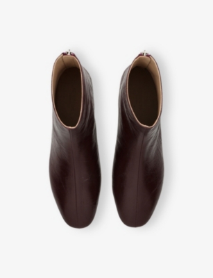 LE MONDE BERYL: Luna Patent-Leather Ankle Boots