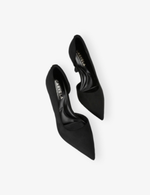 Carvela Womens Black Corletta D'orsay Faux-suede Courts Eur 36 / 3 Uk In Black
