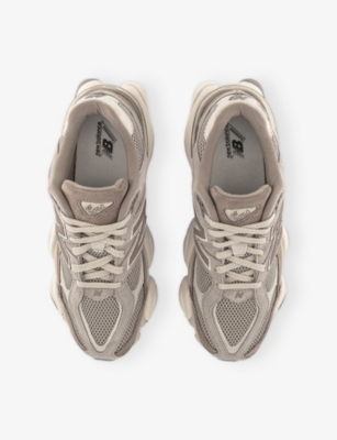 New Balance Mens Mushroom Seasalt 9060 Suede And Mesh Low-top Trainers In Nude