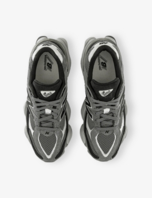 New Balance Mens Black Grey Grey 9060 Suede And Mesh Low-top Trainers In Black