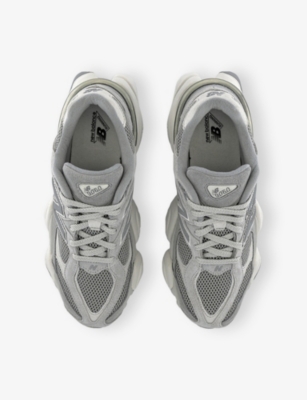 New Balance Mens Slate Grey White Grey 9060 Suede And Mesh Low-top Trainers In Pink