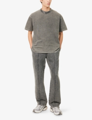 REPRESENT: Initial Logo-Print Cotton Jogging Bottoms