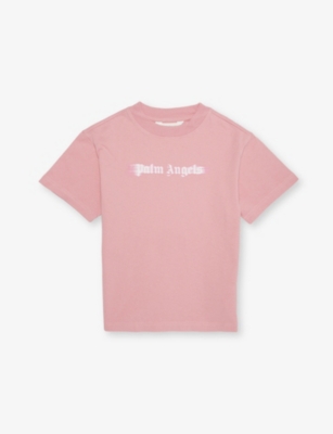PALM ANGELS: Brand-Print Short-Sleeves Cotton-Jersey T-Shirt 4-12 Years