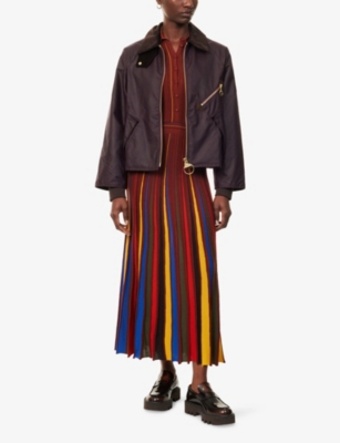 BARBOUR: Arlene Relaxed-Fit Waxed-Cotton Jacket