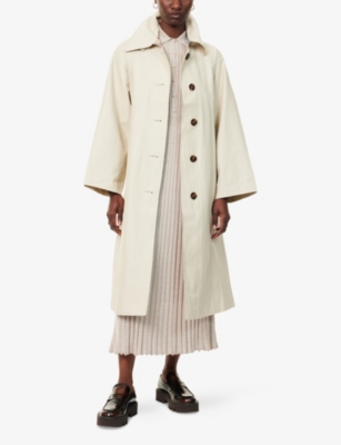 BARBOUR: Robyn Belted Cotton-Blend Trench Coat