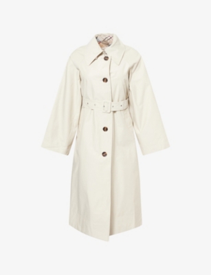 BARBOUR: Robyn Belted Cotton-Blend Trench Coat