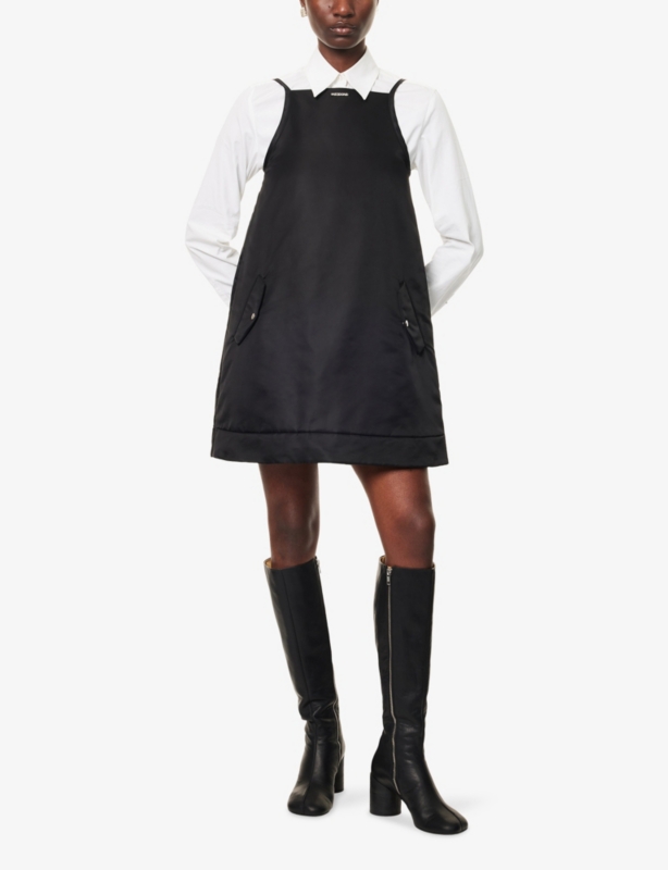 Relaxed-Fit Sleeveless Shell Mini Dress