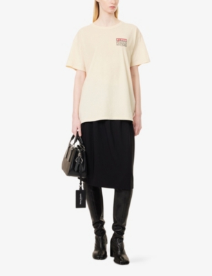 MAISON MARGIELA: Bingo Brand-Embroidered Cotton-Jersey T-Shirt