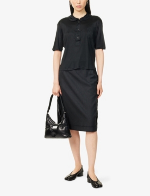 MAISON MARGIELA: Relaxed-Fit Short-Sleeves Woven Shirt