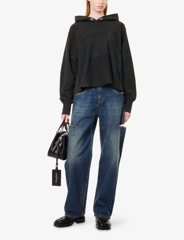 Logo-Embroidered Oversized Cotton-Jersey Hoody