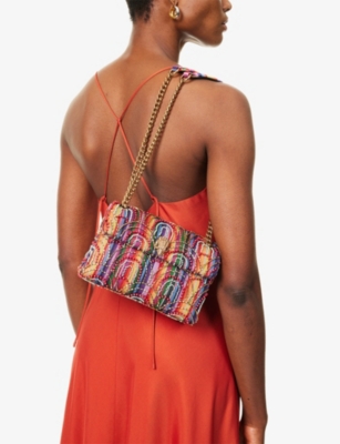 KURT GEIGER LONDON: Soft Md Kensington Woven Cross Body Bag