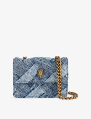 KURT GEIGER LONDON: Micro Kensington Denim Shoulder Bag