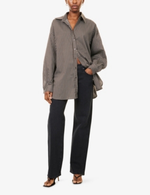 7 FOR ALL MANKIND: Low-Rise Straight-Leg Denim Jeans