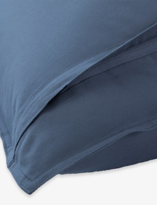 Hugo Boss Abysse Be Boss Square Cotton Pillowcase In Blue