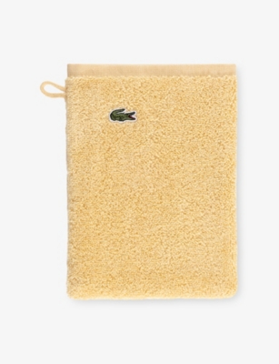 Lacoste Sesame Le Croco Cotton In Yellow