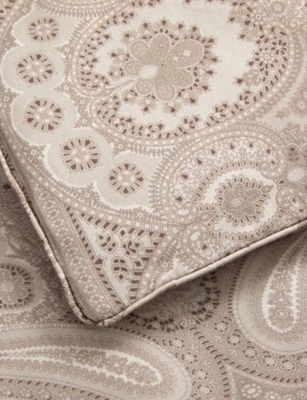 Ralph Lauren Beaumont Cotton-sateen Duvet Cover Stone In Neutral
