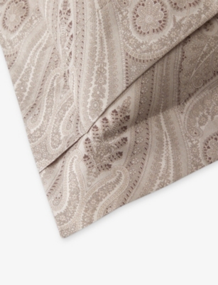 Ralph Lauren Beaumont Standard Cotton-sateen Pillowcase Stone In Multi