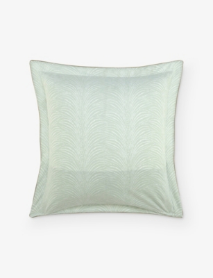 Yves Delorme Multicoloured Pollen Floral-print Cotton-batiste Oxford Pillowcase 65cm X 65cm In Multi