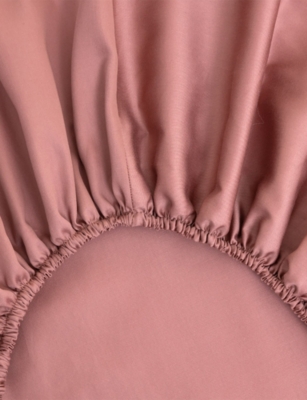 Yves Delorme Triomphe Santal Cotton Flat Sheet In Brown