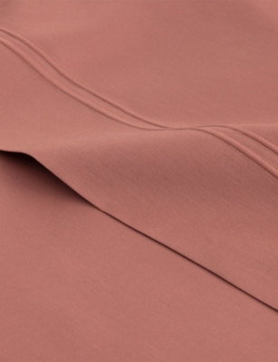 Yves Delorme Triomphe Santal Cotton Flat Sheet In Brown