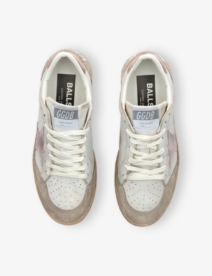 Golden Goose Leather Ball Star Sneakers In White