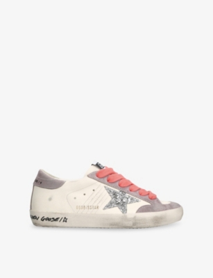 Golden Goose Leather Superstar Sneakers In White