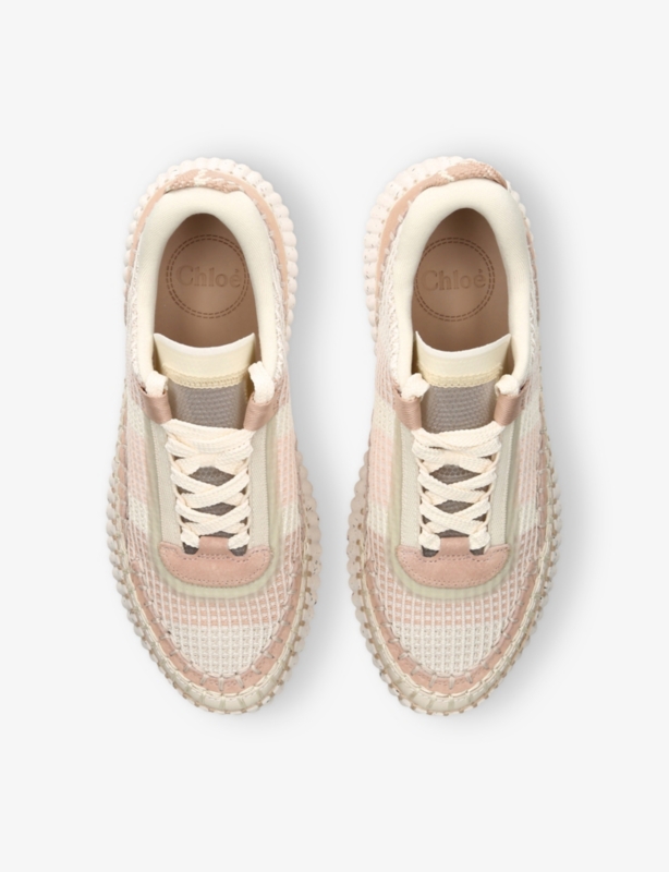 Nama Mesh and Suede Low-Top Trainers
