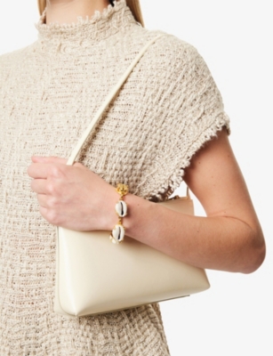 Brinker & Eliza Womens All Summer Long 24ct Antique Gold-plated Stainless-steel And Shell Bracelet