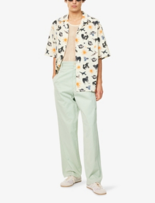 MARNI: Notched-Collar Boxy-Fit Cotton Bowling Shirt