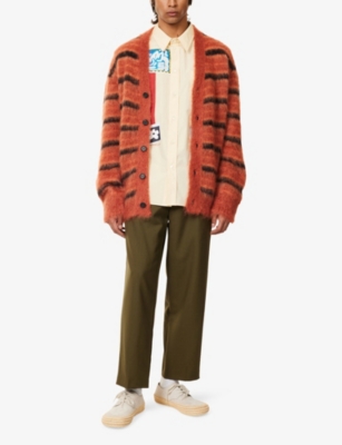 MARNI: Patches Relaxed-Fit Cotton Shirt