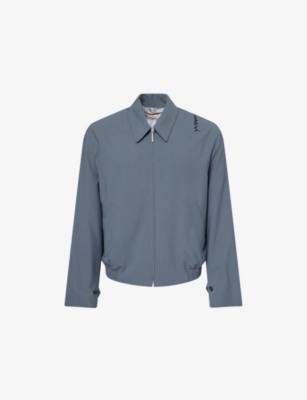 MARNI: Embroidered Classic-Collar Wool-Blend Jacket
