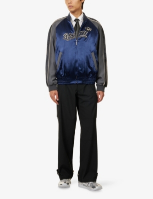 MARNI: Patch Raglan-Sleeves Woven Jacket