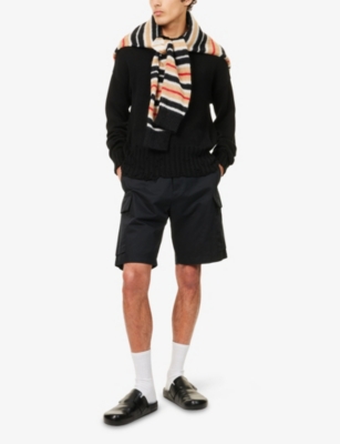 MARNI: Patch-Pocket Straight-Leg Cotton Shorts