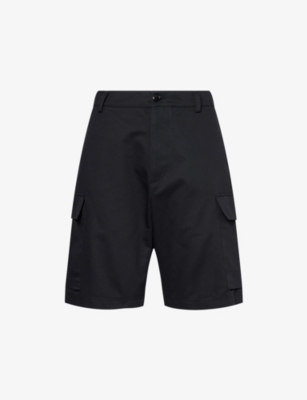MARNI: Patch-Pocket Straight-Leg Cotton Shorts