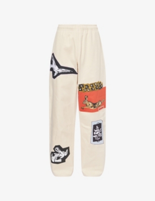 MARNI: Mixed Media Drawtstring Denim Trousers