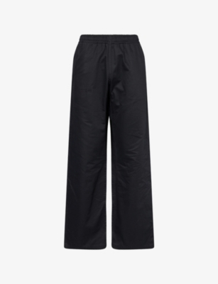 MARNI: Logo-Patch Straight-Leg Cotton Trousers