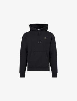 BURBERRY: Kangaroo-Pocket Brand-Print Cotton-Jersey Hoody