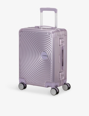 American Tourister Soundbox Expandable Four-wheel Shell Cabin Suitcase 55cm Stormy Lilac