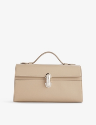 SAVETTE: Symmetry Pochette Leather Top Handle Bag