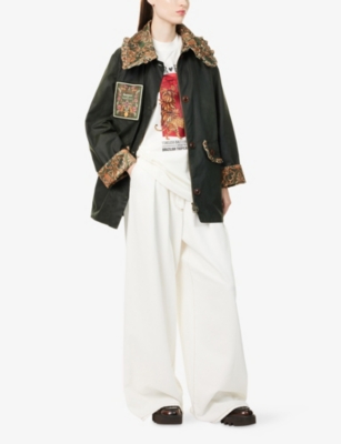 BARBOUR: Barbour x FARM Rio Maria Clara Waxed Cotton Jacket