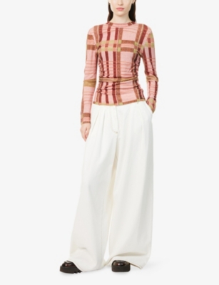 BARBOUR: Barbour x FARM Rio Thalita Ruched Wool Top