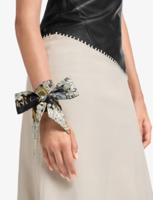 BVLGARI: Heritage Alchemist Slim Silk Scarf