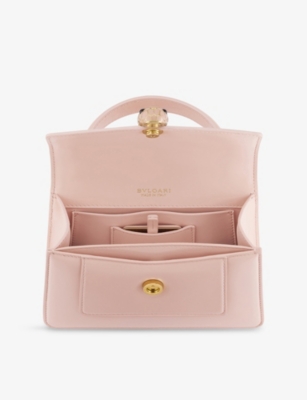 BVLGARI: Serpenti Forever Mini Leather Top-Handle Bag