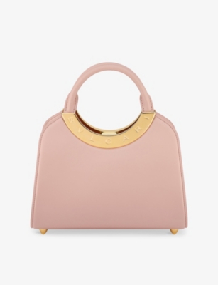 Bvlgari Womens Pink Roma Small Leather Top-handle Bag