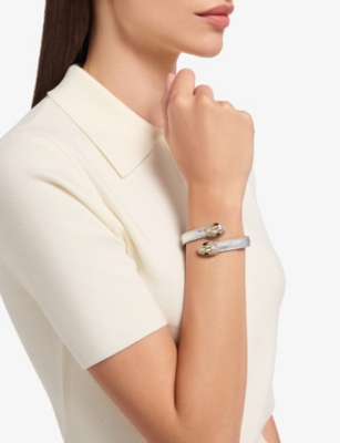 BVLGARI: Serpenti Forever Leather Bracelet